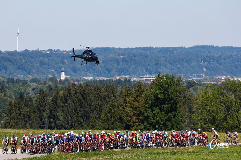 European Championships Munich 2022 - 2022 UEC Road Elite European Championships - Men's Road Race - 14/08/2022 - Scenery - Peloton - photo Luca Bettini/UEC/SprintCyclingAgency?2022